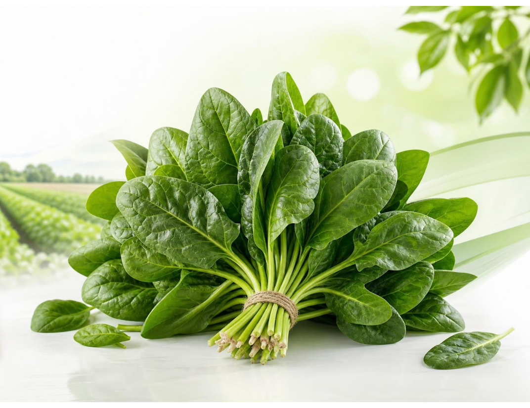 Fresh Green Spinach Leaves