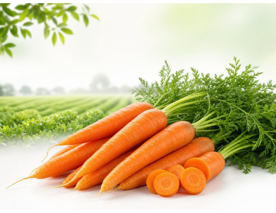 Fresh Red Carrots