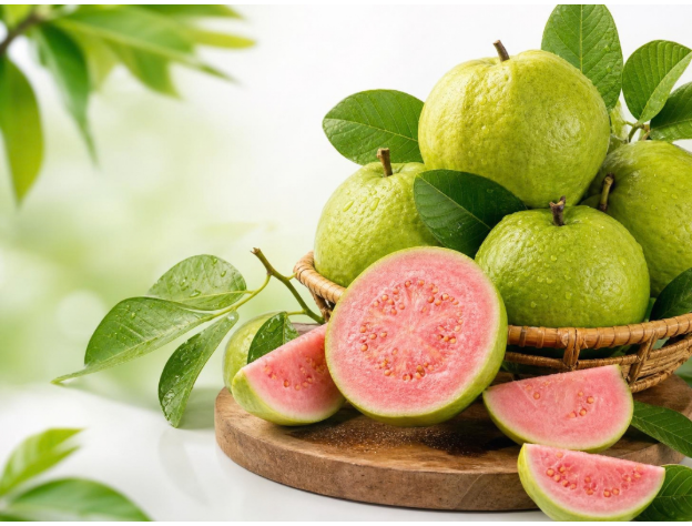 Fresh Indian guava selected for quality and freshness by Vrinda Agro