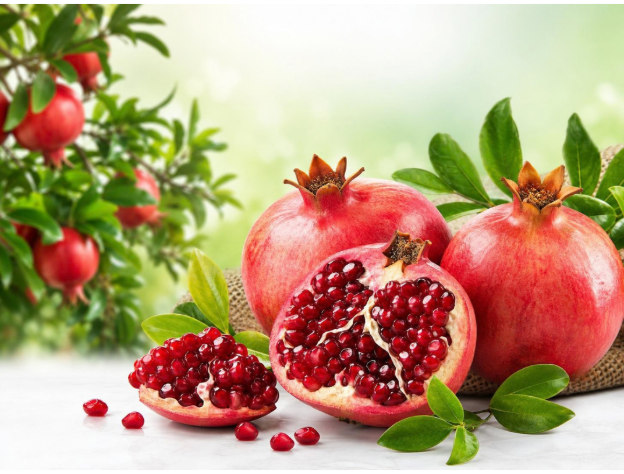 Fresh premium pomegranates sourced from India by Vrinda Agro