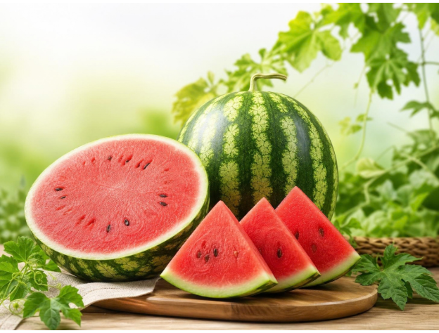 Fresh juicy watermelon sourced from India by Vrinda Agro
